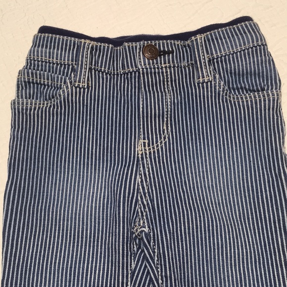 12m (4/$20) Engineer-Stripe OshKosh Jeans - Picture 6 of 16